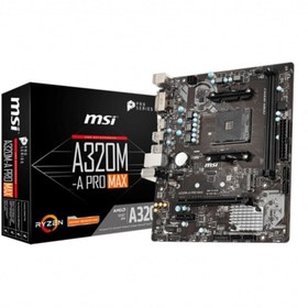 Resim MSI A320m-a Pro Max Ddr4 3200mhz 1xhdmı 1xdvı 1xm.2 Matx Am4 