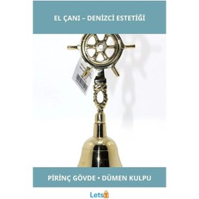 Resim Şık Pirinç Dümen Kulplu El Çanı Dekoratif Objeler 1 Adet 