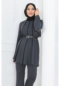 Resim Bestenur River Tunik Pantolon İkili Takım 1299 - Antrasit 