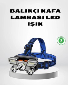 Resim Bfs Şarj Edilebilir Led Kafa Feneri 4 Işık Modu, Ipx5 Su Geçirmez, Hareket Sensörlü Çok Renkli 