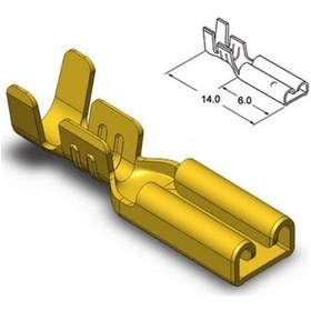 Resim Sf1/2d Izolesiz Mikro Dişi Fiş Terminal Soket Kablo Ucu 100 Adet 