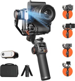 Resim ZMOBILE iSteady MT2 3 Eksenli Gimbal Kamera Sabitleyici El Tipi AI Yapay Zeka Görüş Sensörlü Stabilizatör 