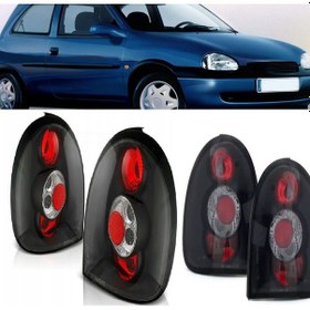 Resim Opel Corsa B 1993-2001 2.kapı Siyah Arka Stop Lambası 