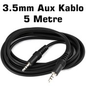 Resim 5 Metre Aux Stereo Kablosu 