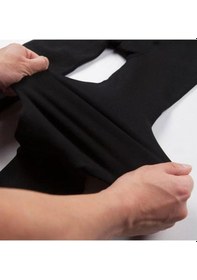 Resim Kompedan Termal İçi Peluş Kışlık Kadın Tayt İçlik Siyah 