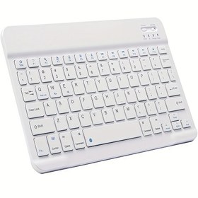 Resim Ultra İnce Kablosuz Klavye - iPad Pro/iPad Air/iPad 9.7/iPad 10.2/iPad Mini ve Diğer iOS, Android, Windows Cihazlar için Evrensel Kablosuz Klavye 