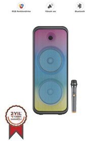 Resim Torima D30 Mikrofonlu Kumandalı Siyah Bluetooth Hoparlör 