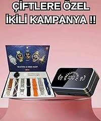 Resim Powerbank Aynalı Bluetooth Kulaklık Ve Akıllı Saat Seti ANC Özelliği Dokunamatik 