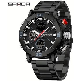 Resim Oldfriend Siyah Erkek Spor Elektronik Su Geçirmez Kronometre Geri Sayım Hediyelik Kol Saati Diğer 