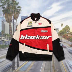 Resim Blackair Retro Racing Spor Ceket - Mavi / 2XL 