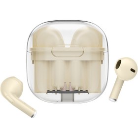 Resim NewFace LS-09 BLUETOOTH 5.3 TWS KABLOSUZ AIR PODS KULAKLIK - KREM 563135 