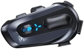 Resim Intercom Kask Kulaklık 600M - Su Geçirmez - Bas Konuş Kablosuz Motorcu Kulaklığı 