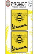 Resim Vespa 3d Damla Logo 2 Li Sticker 5 