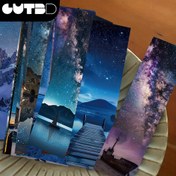 Resim 30 adet Yıldız Kitap İşareti - Canlı Gece Gökyüzü ve Dağ Tasarımı, Okuma, Etiketleme ve El Kitabı Düzenleme için Renkli Yıldız Temalı Kartlar, Okuma için Yıldız Kitap İşareti 