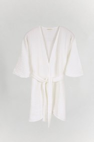 Resim Opia Müslin TENCEL™ Lyocell Kimono - Çelik Gri / 2 (L-XL) 