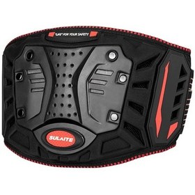 Resim Dashanshop Kırmızı Küçük S/m Erkekler İçin Nefes Alabilir Tüm Zeminler Motosiklet Bel Kemeri 