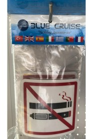 Resim BLUE CRUISE TEMİZ ORTAM İSTEYENLER İÇİN UYARI ETİKETİ KARE - POLİKARBON MALZEME 