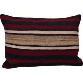 Resim Zehra Abla Halı Yeni El Dokuma Dekoratif Kilim Kırlent Yastık Kılıfı 6664 Çok Renkli 