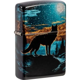 Resim Zippo Çakmak 49459 Wolf In Moon Design 46252-119988 