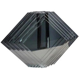 Resim Lucky Art Kristal Gri Vazo 17x9x11 Cm 