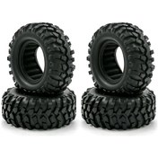 Resim Moveevo Trx4 Scx10 Rc Araç Lastikleri, 1.9 İnç 4 Adet Kauçuk Tekerlek Seti, 1/10 Ölçekli Modeller İçin 