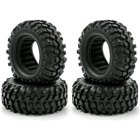 Resim Moveevo Trx4 Scx10 Rc Araç Lastikleri, 1.9 İnç 4 Adet Kauçuk Tekerlek Seti, 1/10 Ölçekli Modeller İçin 