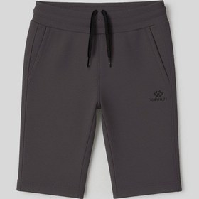 Resim Tommylife Antrasit Standart Fit Basic Performans Erkek Çocuk Şort - 11303 Antrasit 
