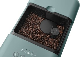 Resim Smeg Mat Zümrüt Yeşili 50s Style BCC02egmeu Otomatik Espresso Kahve Makinesi 