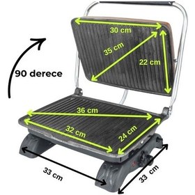 Resim Dökümix Demir Döküm Rose Gold 1800 Watt 4-6 Dilim Ev-sanayi-büfe Tipi Tost Makinası Ve Izgara 