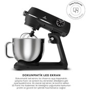 Resim Karaca Multichef Artisan Digital Ekran 1800 W 7 L Döküm Stand Mikser 