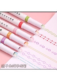 Resim Desenli Silindir Çizim Kalemi 6 Adet Çok Renkli 