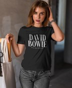 Resim David Bowie - Ashes to Ashes Kadın Tişört 