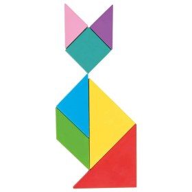 Resim 03 569 Ahşap Manyetik Tangram -Pilsan Oyuncak 