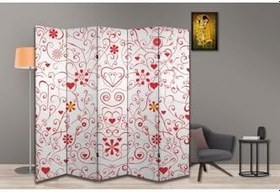 Resim Aşk Temalı Özel Tasarım Paravan Room Divider PRV1046, 180 x 180 