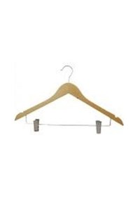 Resim Maşalı Ahşap Elbise Askısı Tekli 4741 Altın - Krom 