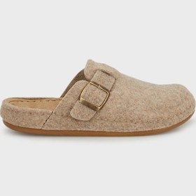 Resim Lela Kemerli Keçe Kışlık Ev Bayan Terlik 6711001 Vizon 