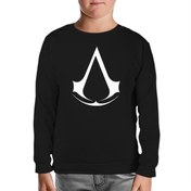 Resim Assassin's Creed - Logo Siyah Çocuk Sweatshirt 