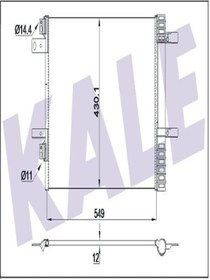 Resim KALE 355160 Klima Radyatoru Kondenser 12mm (PEUGEOT 3008 ; 5008 16- CİTROEN C5 9817275680 (WK386358) 