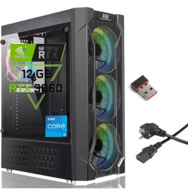 Resim Pcbox Intel Core I5 12400F / Rtx 3060 12GB / 16GB Ddr4 / 500GB 3500-2500 Mb/s M.2 SSD Frd /3060V4/ Gaming Masaüstü Pc 