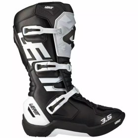 Resim Leatt 3.5 junior cross enduro motosiklet botu siyah beyaz 34 (iç taban 21,5 cm) `+ Ücretsiz Gmoto 10in1 Çok Amaçlı Alet 