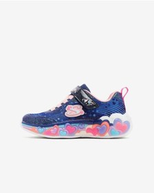 Resim Skechers Eternal Heart Lıghts Büyük Kız Çocuk Lacivert Işıklı Spor Ayakkabı 302696l Nvmt Lacivert 