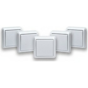 Resim Sıva Üstü Anahtar Beyaz Duvar Tipi 5 Li Paket Diğer 
