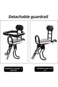 Resim Asroya Elektrikli Bisiklet İçin Çocuk Ön Taşıyıcı E-Bike Rks-Skyjet Kadro Bağlantılı 