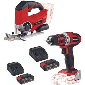 Resim Einhell TE-CD 18/40 Vidalama Matkap TE-JS 18 Dekupaj 2x2.5ah Set 