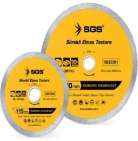 Resim Sgs Sürekli Elmas Testere 230 mm 