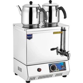 Resim Remta 40 Model Çift Demlikli Elektrikli Pleytsiz 28 Lt Çay Ocağı EP05 + 2 Adet Demlik 