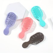 Resim Günlük Seyahat Kullanımı İçin Taşınabilir Cep Boş Saç Tarakı, Islak ve Kuru Çift Kullanımlı Plastik Tarak, 1 Mini Runway Tasarım Tarak 