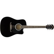 Resim Fender FA-125CE WN BLK Akustik Gitar 