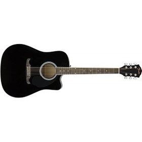 Resim Fender FA-125CE WN BLK Akustik Gitar 