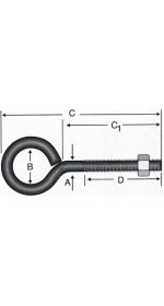 Resim Kapalı Metrik Kanca M5 / 21X80 - 100 Adet 